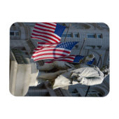 Washington, DC, Statue von Benjamin Franklin Magnet (Horizontal)
