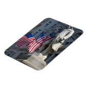 Washington, DC, Statue von Benjamin Franklin Magnet (Linke Seite)
