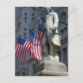 Washington, DC, Statue von Benjamin Franklin Postkarte (Vorderseite)