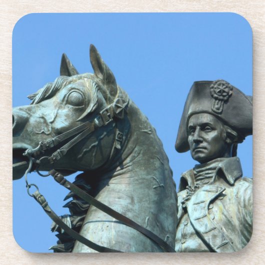 Washington, DC, Statue von General George Getränkeuntersetzer (Vorderseite)