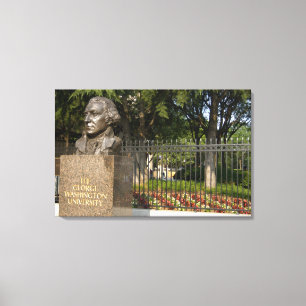 Washington, DC, Statue von George Washington, Die Leinwanddruck