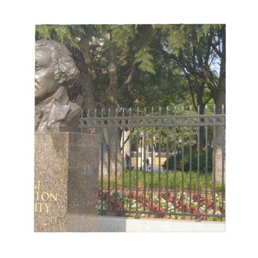 Washington, DC, Statue von George Washington, The Notizblock (Vorderseite)