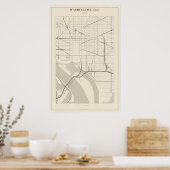 Washington DC-Straßenkarte Poster (Küche)