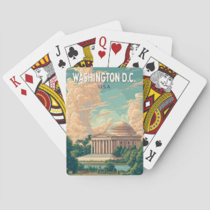 Washington DC Thomas Jefferson Memorial Reise Kuns Spielkarten