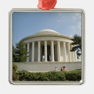 Washington, DC. Thomas Jefferson Memorial Silbernes Ornament
