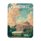 Washington DC Thomas Jefferson Memorial Travel Art Magnet (Vertikal)