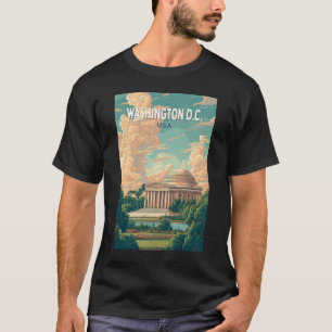 Washington DC Thomas Jefferson Memorial Travel Art T-Shirt