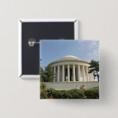 Washington, DC. Thomas- Jeffersondenkmal Button (Vorne & Hinten)