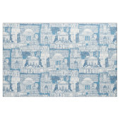 Washington DC Toile blau Stoff (Fat Quarter (45,7 x 55,9 cm))