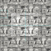 Washington DC Toile grau Stoff (Kachel)