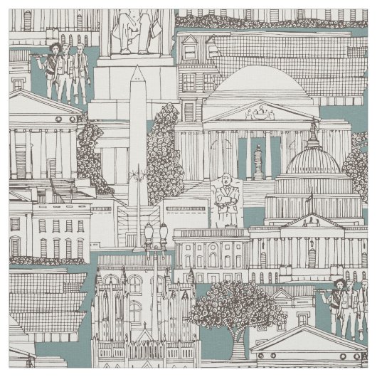 Washington DC Toile Junior Stoff (Muster)