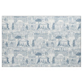 Washington DC Toile Kobalt stark weiß Stoff (Fat Quarter (45,7 x 55,9 cm))