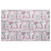 Washington DC Toile lila Pfefferminz Stoff (Fat Quarter (45,7 x 55,9 cm))