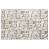 Washington DC Toile Schokolade Stoff (Fat Quarter (45,7 x 55,9 cm))