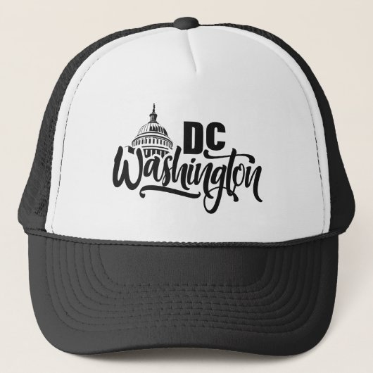 Washington DC Truckerkappe (Vorderseite)