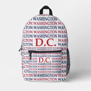 Washington DC Typografie Bedruckter Rucksack