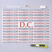 Washington DC Typografie Seidenpapier (Handwerk)