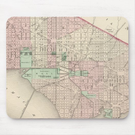 Washington DC und Georgetown Mousepad (Vorne)
