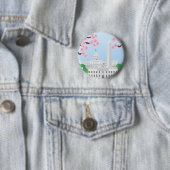Washington DC und Kirschblüten-Knopf Button (Beispiel)