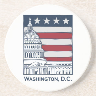 Washington DC-Untersetzer Getränkeuntersetzer