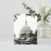 Washington DC US Hauptstadt Dome Fotografie Postkarte (Stehend Vorderseite)