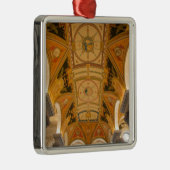 WASHINGTON, DC USA. Decke des zweiten Stocks Silbernes Ornament (Rechts)