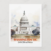 Washington DC USA Famous Travel Place Postkarte (Vorderseite)
