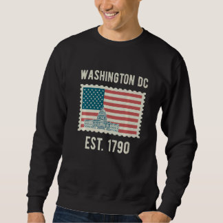 Washington Dc Usa Flag Liebe Hauptstadt Sweatshirt