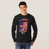Washington Dc Usa Flag Liebe Hauptstadt T-Shirt (Vorne ganz)
