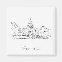 Washington DC USA Hauptstadt Magnet
