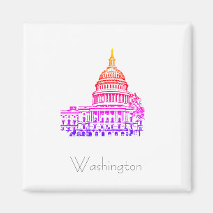 Washington DC USA Hauptstadt Magnet