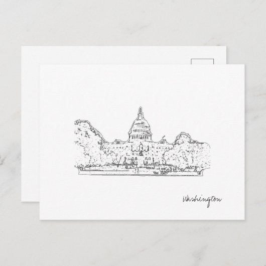 Washington DC USA Hauptstadt Postcard Postkarte (Vorne/Hinten)