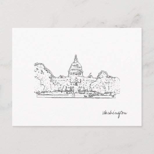 Washington DC USA Hauptstadt Postcard Postkarte (Vorderseite)