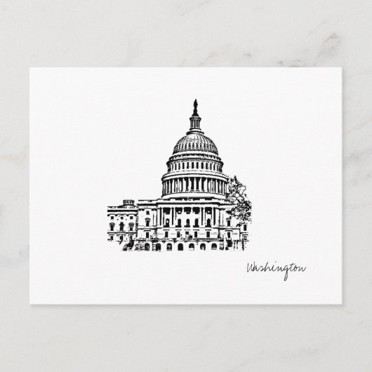 Washington DC USA Hauptstadt Postcard Postkarte (Vorderseite)