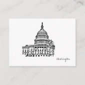 Washington DC USA Hauptstadt Sketch Begleitkarte (Vorderseite)