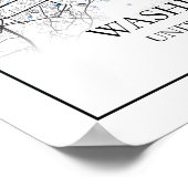 Washington DC USA Travel City Map Poster (Ecke)