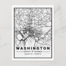Washington DC USA Travel City Map