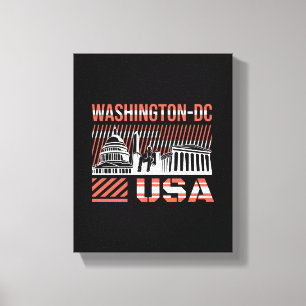 Washington DC USA Typografie Reise Design Leinwanddruck