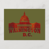 Washington dc Vintag Feiertagspostkarte (Vorderseite)