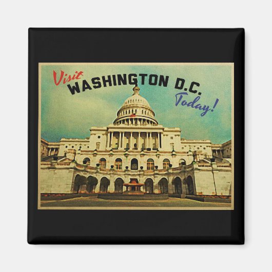 Washington DC Vintag Magnet (Vorne)