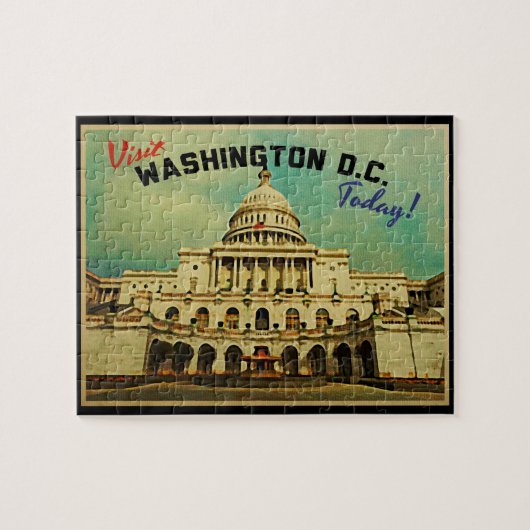 Washington DC Vintag Puzzle (Horizontal)