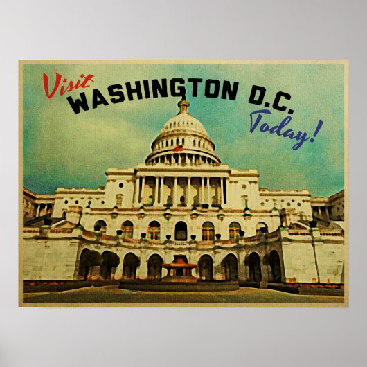Washington DC Vintage Poster (Vorne)
