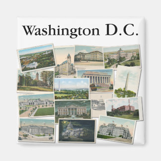 Washington DC: Vintage Postkarten Souvenir Magnet