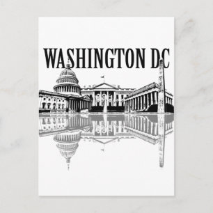Washington Dc Wahrzeichen Skyline Postkarte