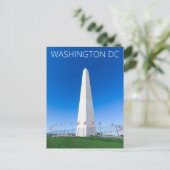 Washington DC Washington Memorial Postcard Postkarte (Stehend Vorderseite)