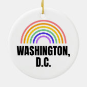 Washington DC - Washington Postkarten - Washington Keramik Ornament (Hinten)