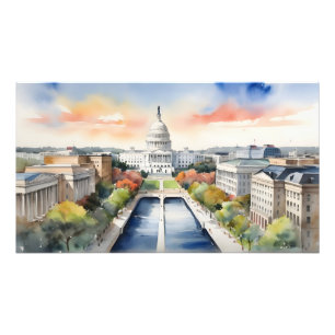 Washington DC Wasserfarbkunst Fotodruck