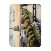 Washington DC Wasserfarbkunst Magnet (Vertikal)