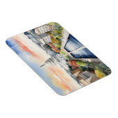 Washington DC Wasserfarbkunst Magnet (Rechte Seite)