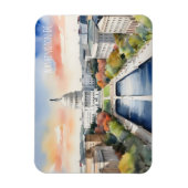 Washington DC Wasserfarbkunst Magnet (Vertikal)